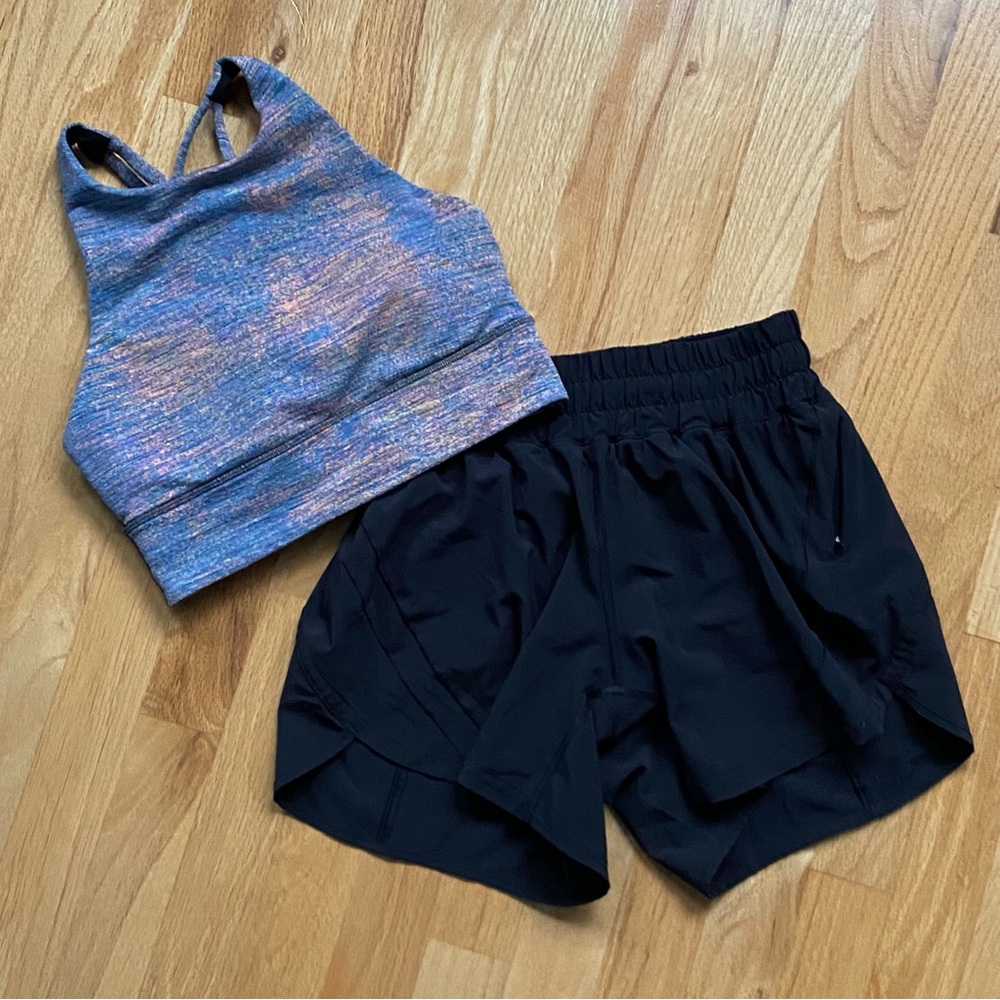 lululemon athletica NWOT Track That Short Black Athletic Shorts 5” - Picture 9 of 13